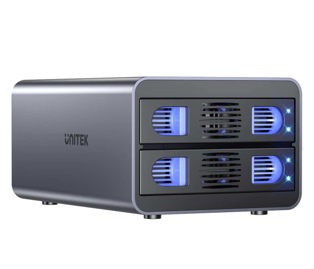 Unitek Obudowa RAID SATA 2.5"/3.5" - 4 tryby, 40TB, USB-C, 10Gb/s - 1291416 - zdjęcie 3